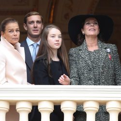 Las Princesas Carolina y Estefanía, Pierre Casiraghi y Alexandra de Hannover en el Día Nacional de Mónaco 2013