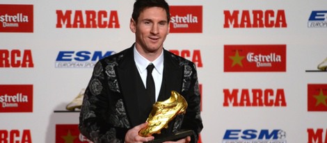 Leo Messi recoge la Bota de Oro 2013