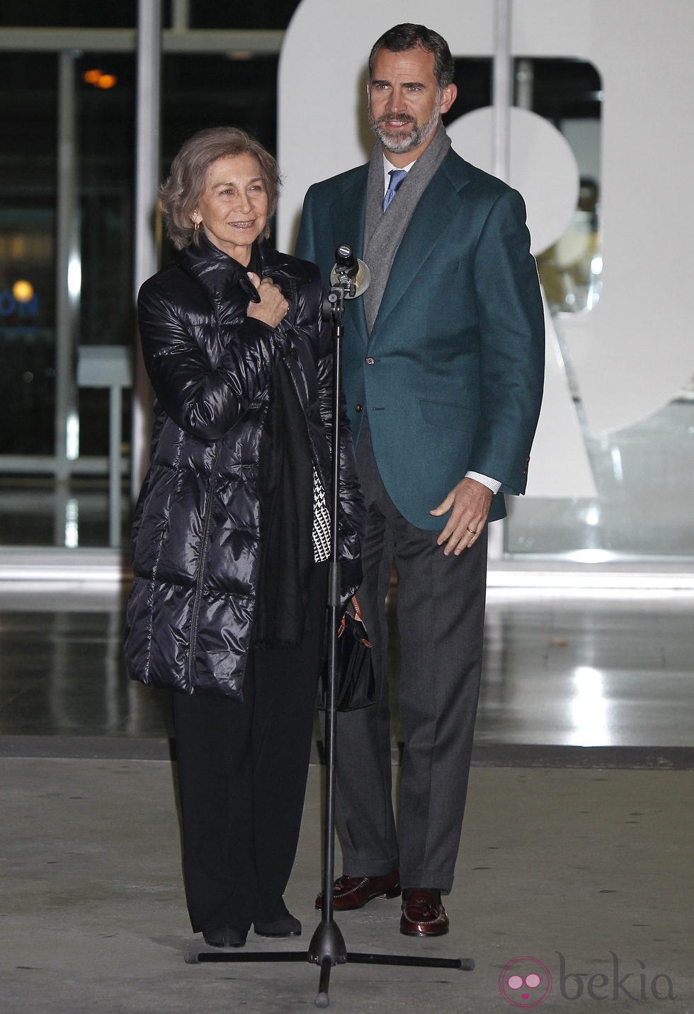 La Reina Sofía y el Príncipe Felipe visitan al Rey en el hospital