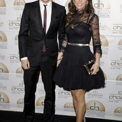 David Villa y Patricia González en la presentación del Catálogo Solidario de la Fundación Chocrón Macías 2014