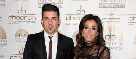 David Villa y Patricia González en la presentación del Catálogo Solidario de la Fundación Chocrón Macías 2014