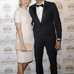 Álvaro Arbeloa y Carlota Ruiz en la presentación del Catálogo Solidario de la Fundación Chocrón Macías 2014 