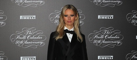 Karolina Kurkova en la presentación del Calendario Pirelli 2014