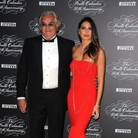 Elisabetta Gregoraci y Flavio Briatore en la presentación del Calendario Pirelli 2014