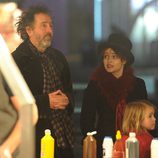 Tim Burton y Helena Bonham Carter en 'Winter Wonderland'