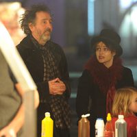 Tim Burton y Helena Bonham Carter en 'Winter Wonderland'