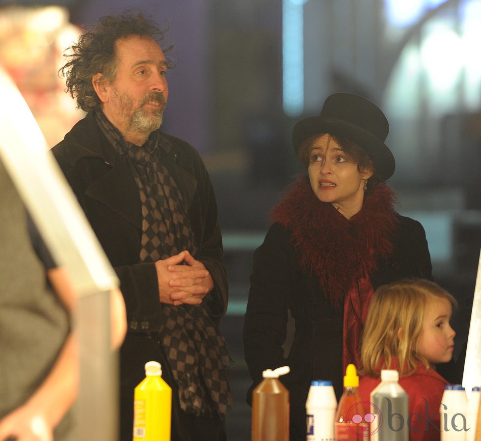 Tim Burton y Helena Bonham Carter en 'Winter Wonderland'