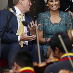 Guillermo y Máxima de Holanda en su primera visita oficial a Venezuela como Reyes