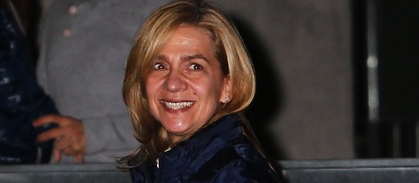 La Infanta Cristina visita al Rey