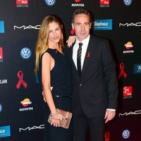 Martina Klein y Álex Corretja en la gala contra el Sida 2013