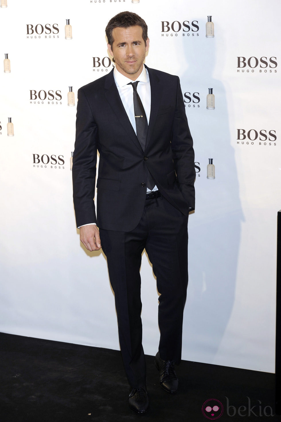 Ryan Reynolds en el 15 aniversario de la fragancia 'Boss Bottle' en Madrid