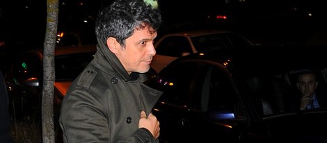 Alejandro Sanz en el funeral de Irene Vázquez