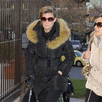 María Zurita en el funeral de Irene Vázquez