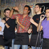 Óscar Higares, Julián Contreras, Fran Rivera y Fonsi Nieto en el Rastrillo 2013