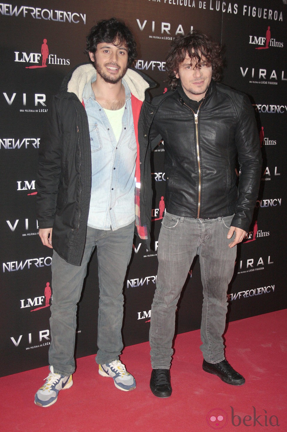 Javier Pereira y Aure Sánchez en el estreno de 'Viral'