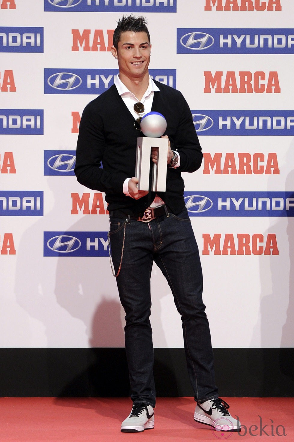 Cristiano Ronaldo en la entrega de los Premios Marca 2013