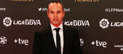 Andrés Iniesta en los Premios de la Liga de Fútbol Profesional 2013