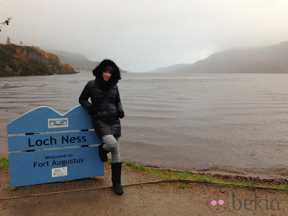 Pilar Rubio en el Lago Ness