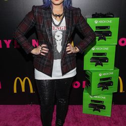 Demi Lovato en una fiesta de Nylon Magazine