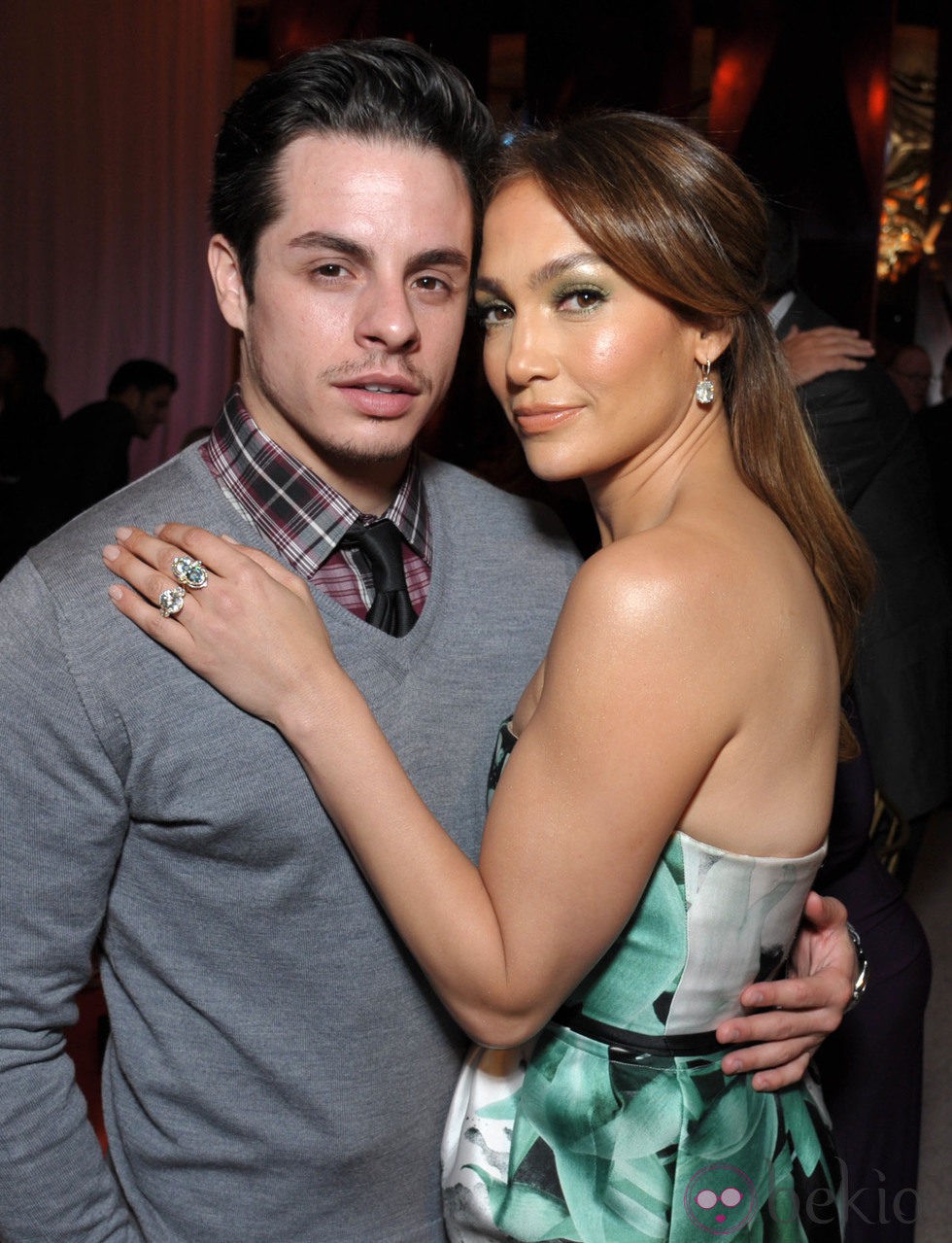 Jennifer Lopez y Casper Smart en la fiesta 'Celebration of Babies' en honor a Jennifer Lopez