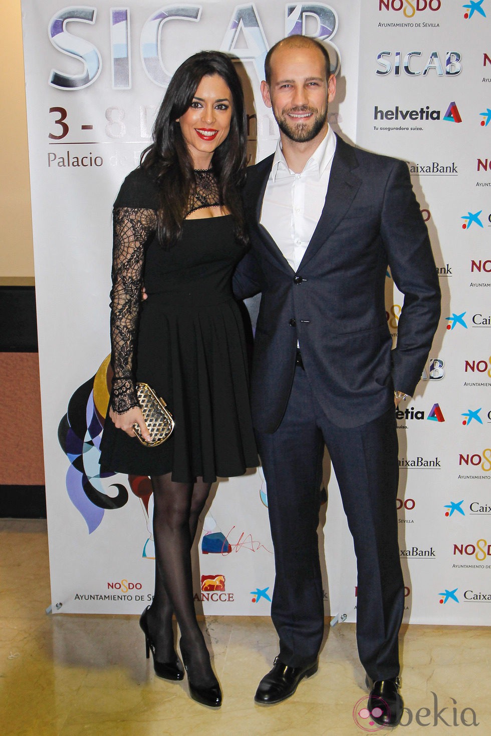 Gonzalo Miró y su pareja en el SICAB 2013 en Sevilla