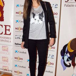 Helen Lindes a su llegada al SICAB 2013 en Sevilla