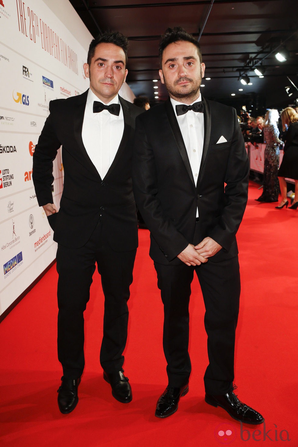 Carlos y Juan Antonio Bayona en los Premios del Cine Europeo 2013