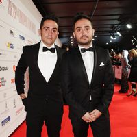 Carlos y Juan Antonio Bayona en los Premios del Cine Europeo 2013