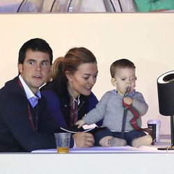 Marta Ortega y Sergio Álvarez con su hijo Amancio en el Master Gucci 2013