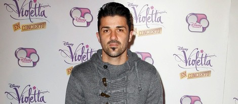 David Villa en el concierto de Violetta en Madrid