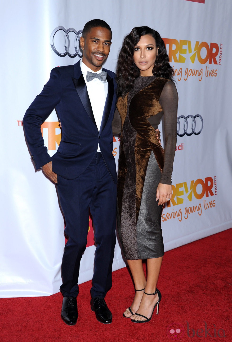 Big Sean y Naya Rivera en la Gala Trevor 2013