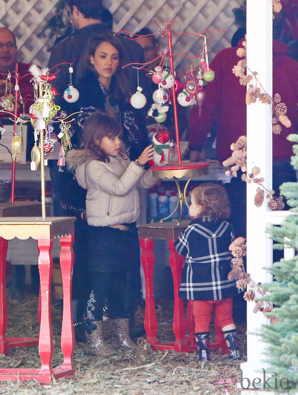 Jessica alba junto a sus dos hijas, Honor y Haven