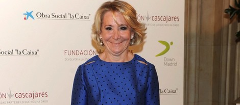 Esperanza Aguirre en la subasta de capones de Cascajares 2013