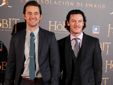 Richard Armitage y Luke Evans en el estreno de 'El Hobbit: La desolación de Smaug' en Madrid