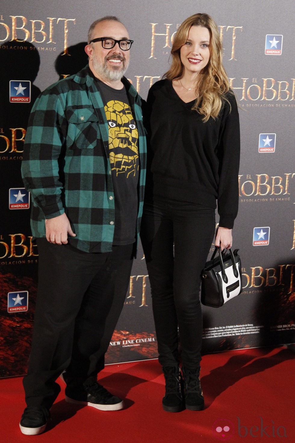 Álex de la Iglesia y Carolina Bang en el estreno de 'El Hobbit: La desolación de Smaug' en Madrid