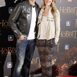 Álvaro Arbeloa y Carlota Ruiz en el estreno de 'El Hobbit: La Desolación de Smaug' en Madrid