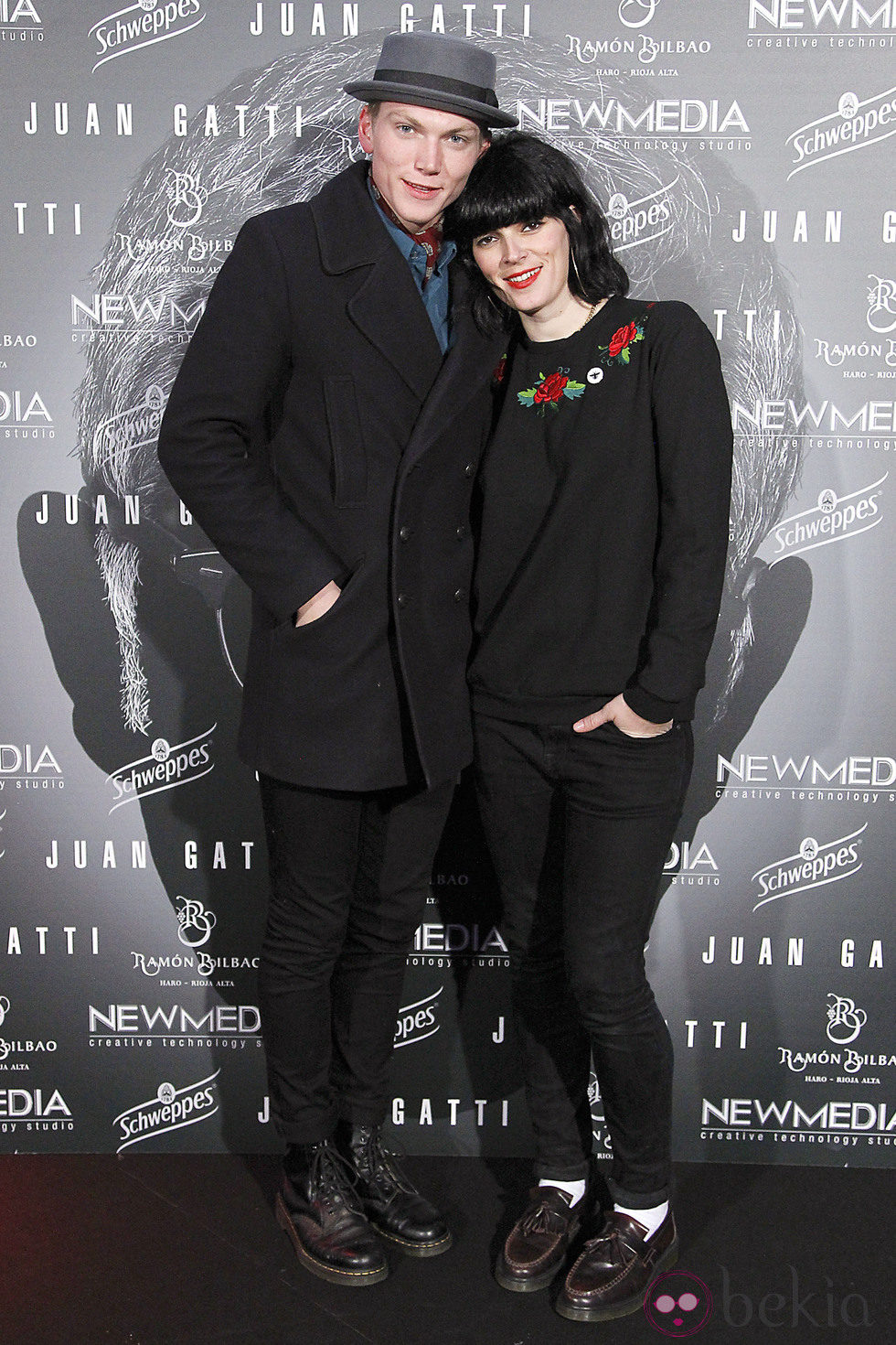 Bimba Bosé y Charlie Centa en la presentación del nuevo trabajo de Juan Gatti