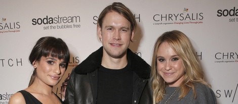 Lea Michele, Chord Overstreet y Becca Tobin en un acto benéfico organizado por la asociación Chrysalis