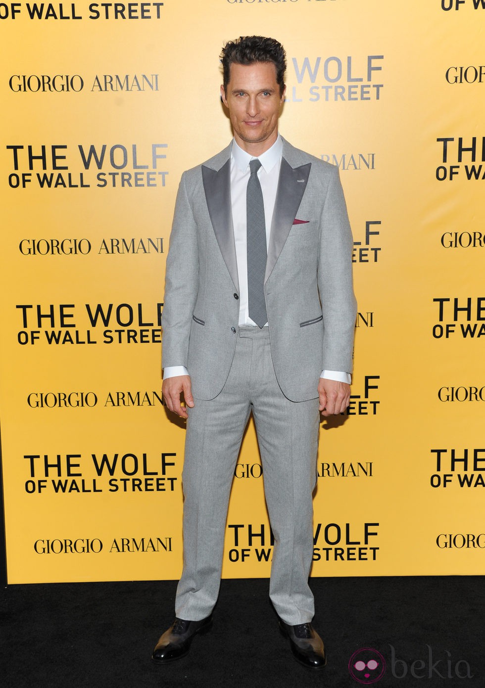 Matthew McConaughey en el estreno de 'El lobo de Wall Street' en Nueva York