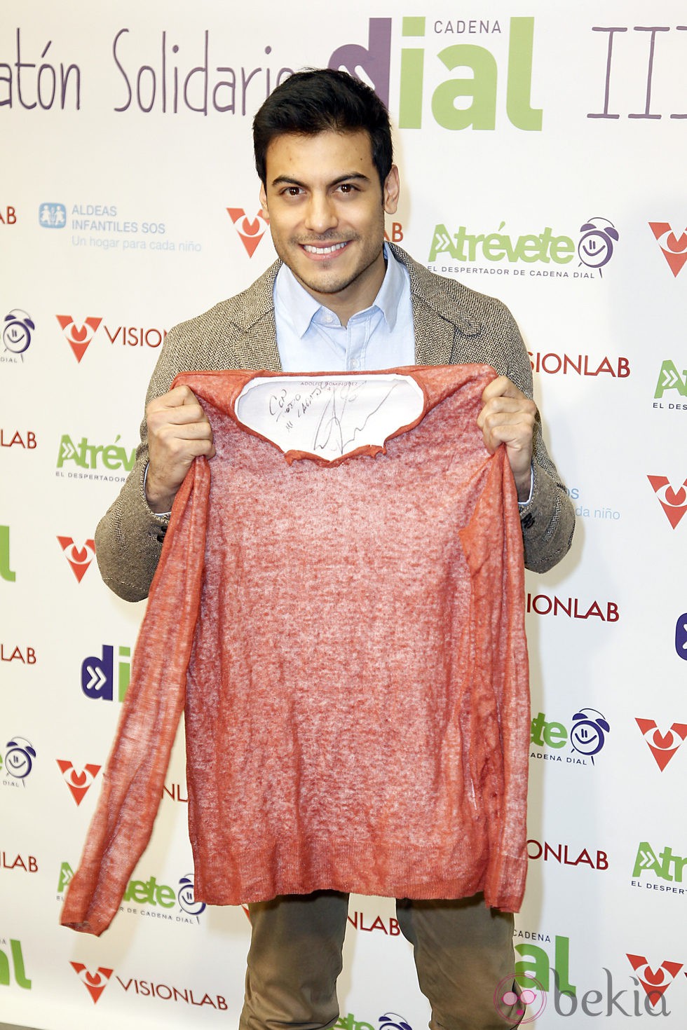 Carlos Rivera en la 3º edición del radiomaratón solidario de 'Cadena Dial'