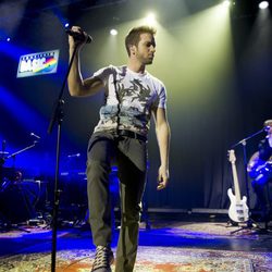 Pablo Alborán durante su concierto en Madrid antes de Navidad