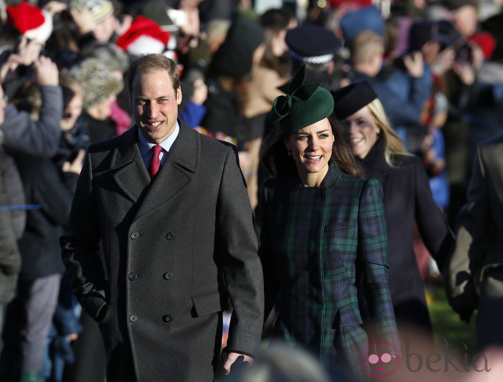 Guillermo de Inglaterra y Kate Middleton acuden a la misa de Navidad en Sandringham