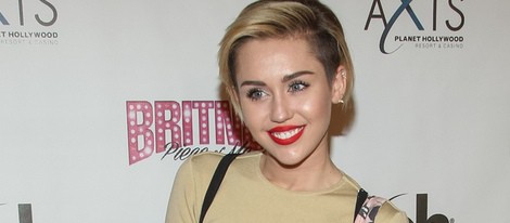 Miley Cyrus en el estreno de 'Britney Spears: Piece of Me' en Las Vegas