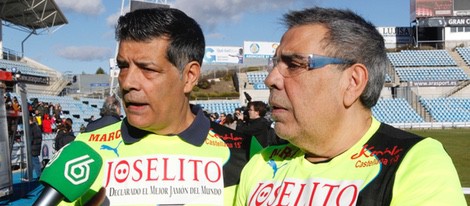 Los Chunguitos durante el partido solidario toreros vs artistas celebrado en Getafe