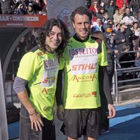 Javi Cantero y Finito de Córdoba durante el partido solidario toreros vs artistas celebrado en Getafe