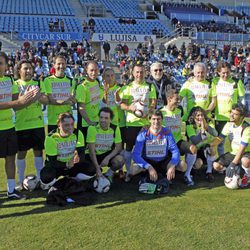 Participantes del partido solidario toreros vs artistas celebrado en Getafe