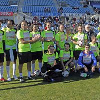 Participantes del partido solidario toreros vs artistas celebrado en Getafe