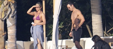 Jennifer Aniston, Justin Theroux y Courteney Cox en Los Cabos, México