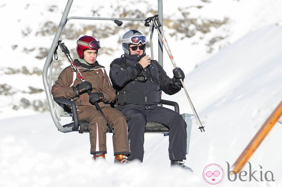 Carlos García Revenga esquiando en Baqueira Beret