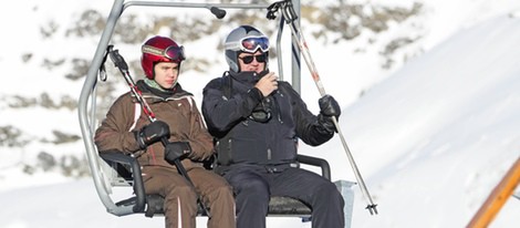 Carlos García Revenga esquiando en Baqueira Beret